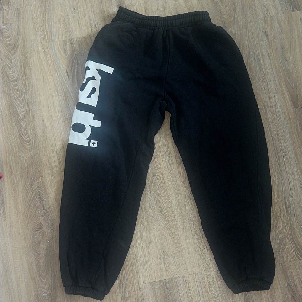 Ksubi Black Joggers with White Logo